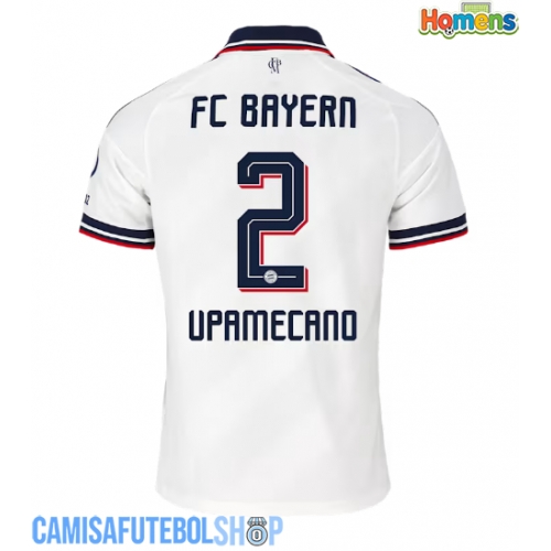 Camisa de time de futebol Bayern Munich Dayot Upamecano #2 Replicas 2º Equipamento 2026-27 Manga Curta
